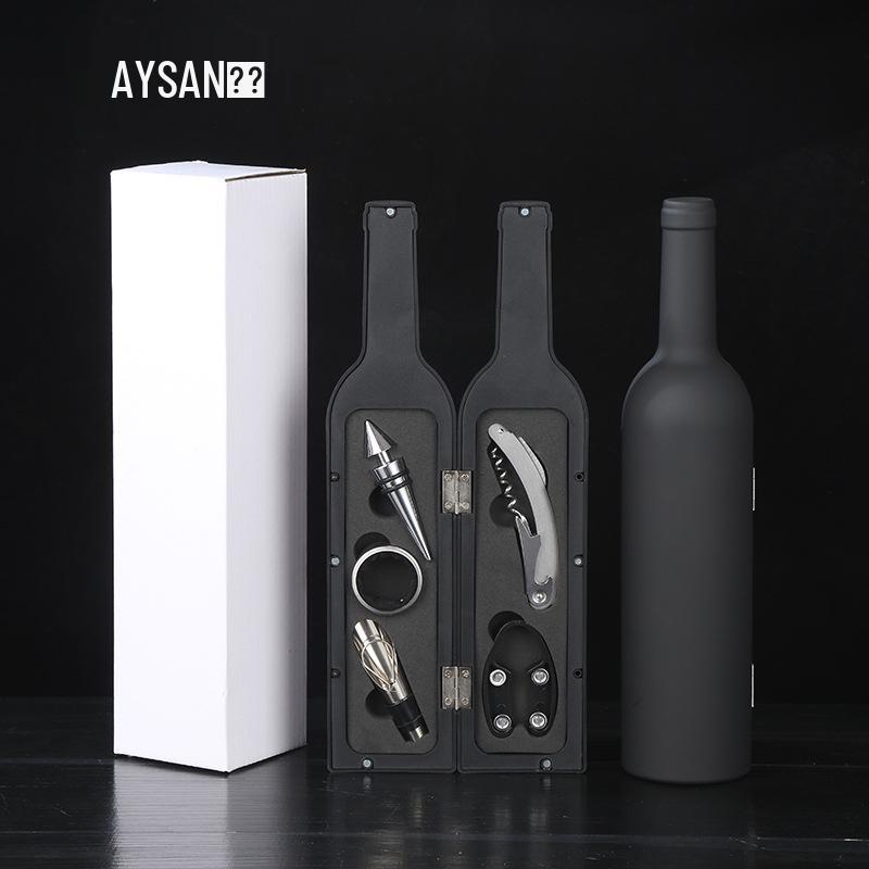 5-Piece Stainless Steel Red Wine Opener Set with Gift Box