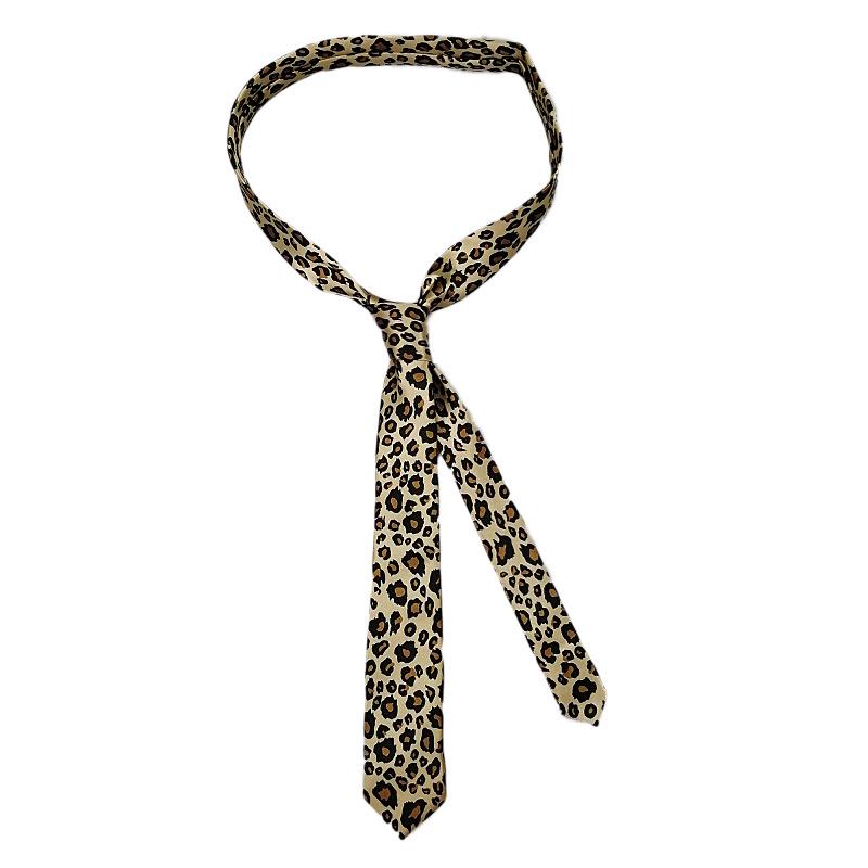 Zebra Leopard Print LOVE Poker 5cm Tie with Unisex Shirt - Versatile, Customizable