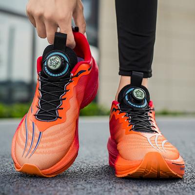 8Pro Running Shoes Rotating Button Men's Shoes Popcorn Shock Absorber Marathon Racing Competition Sports Training Shoes