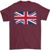 Distressed Union Jack Flag Great Britain Mens T-Shirt 100% Cotton