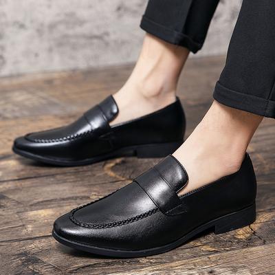 Men's Shoes Casual Business Dress Leather Shoes Men's Spring and Autumn British Style Loafers Trend Foot Gloves One Pedal Doudou Shoes
