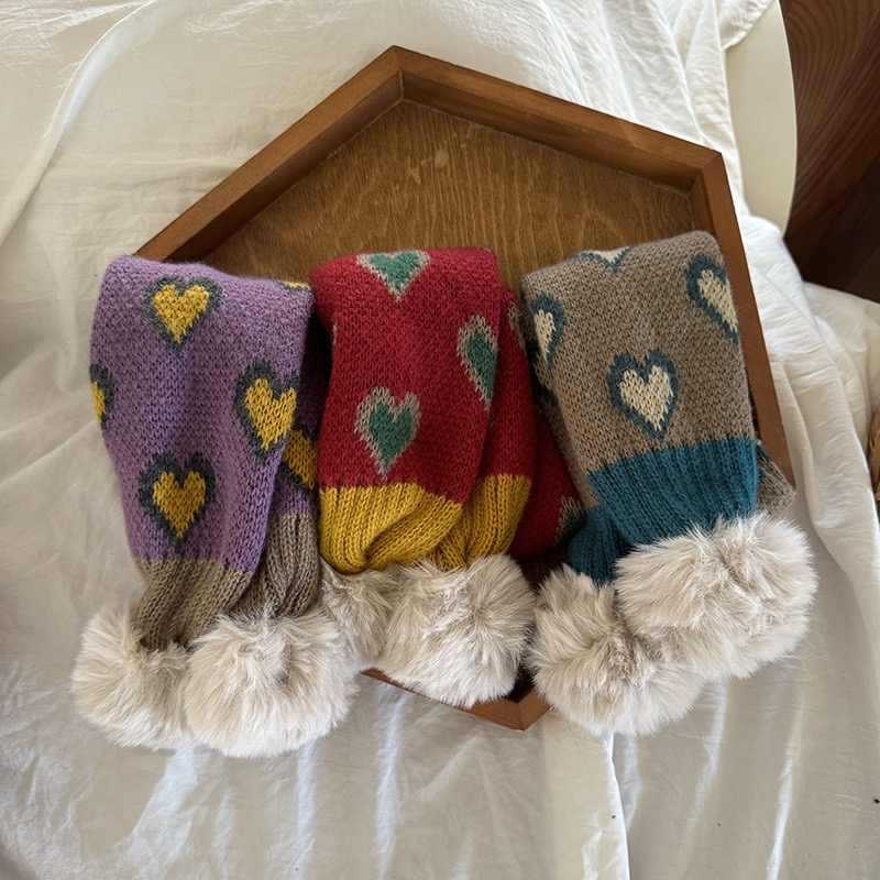 Children'S Warm Cross Scarf, Knitted Thickened Cold-Proof Neck Scarf, Men'S And Women'S Foreign Scarf