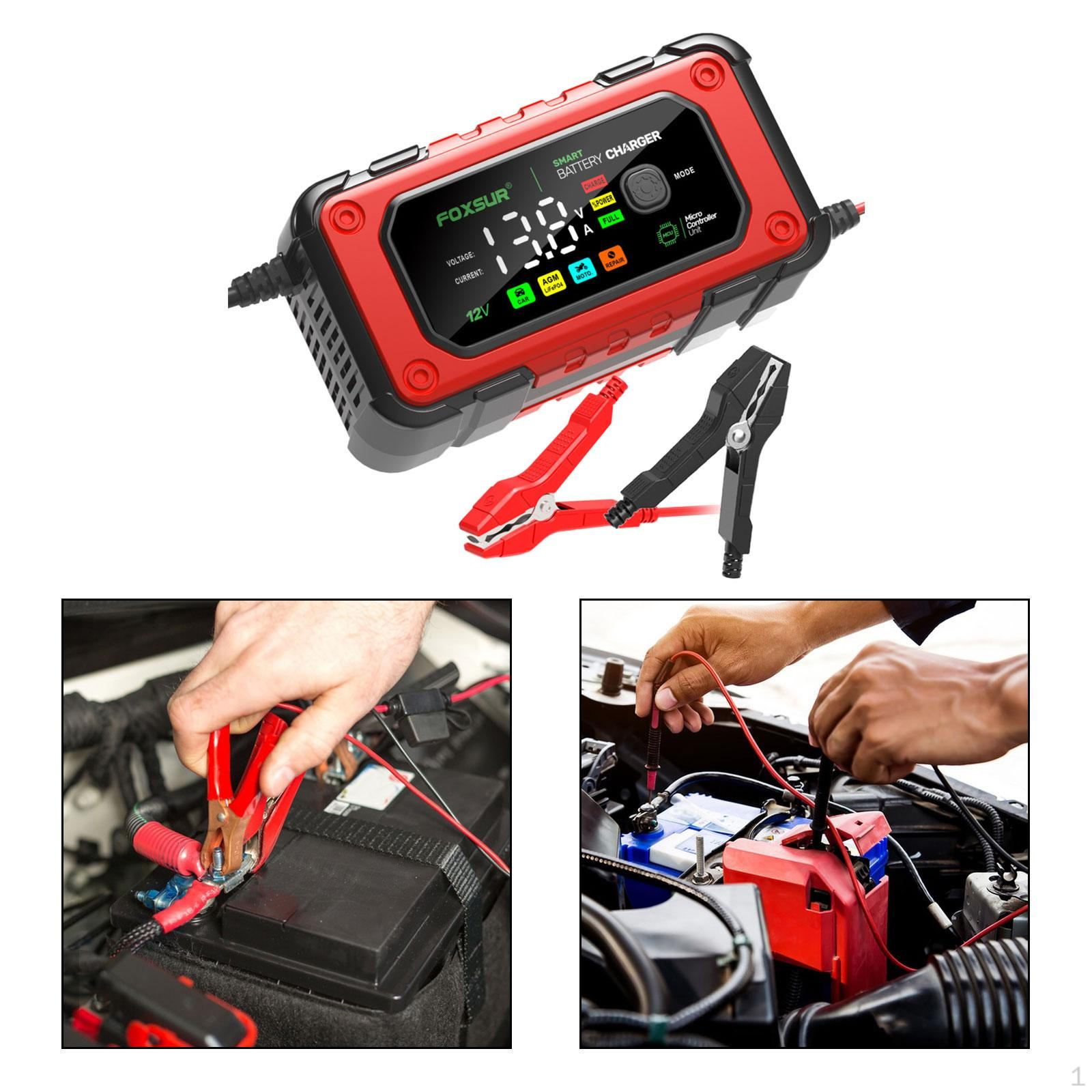 

Розумний автомобільний зарядний пристрій Великий екран Кольори Підзарядка жовтий червоний