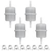 4pcs Engines Fuel Filter With 8pcs Clips For  24 050 13-S1/24 050 02-S/24 050 10-S1 For CH Serie For Kohler= CH20 CH20S Trimmer