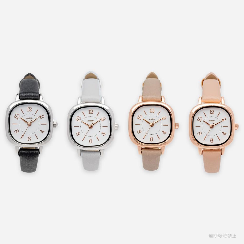 Fieldwork Analog Stark Leather Cute and Girly Square GY Women's Watch, Series, Band, Design, Gray, GY098-3
