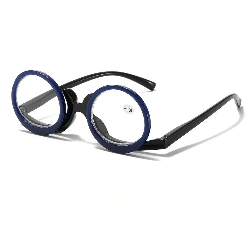 Unisex Design Fashion Style Makeup Reading Presbyopia Eyeglasses Portable Eye Protection Presbyopia Eyeglasses Flip Up Distant Vision Eyeglasses To