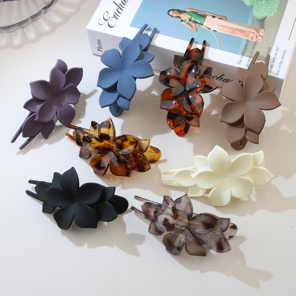 Duckbill Clip Flower Hairpin Women's Summer Korean Style All-match Hairpin Back of The Head Bun Headdress