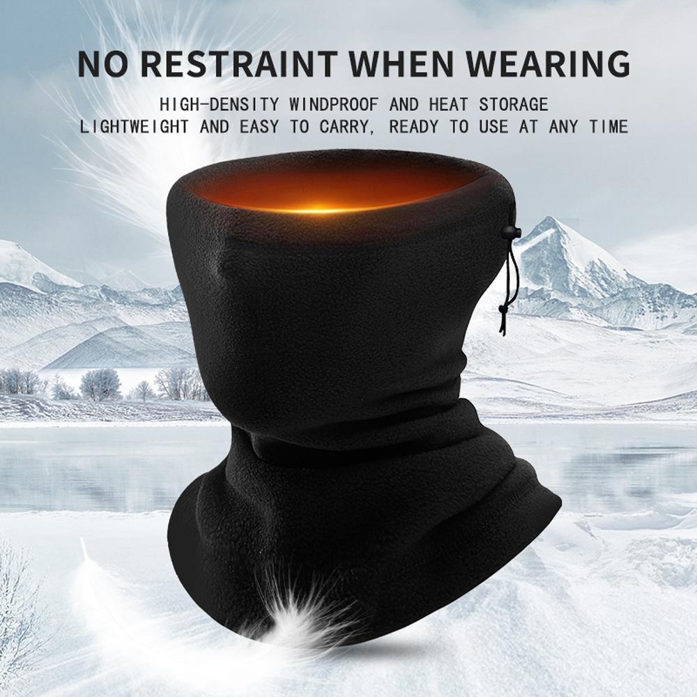Motorrad Warmer Schal Fleece Skimaske Winddicht Polarfleece Radfahren Kordelzug Verdickt Herbst Winter Unisex Gesichtsbedeckung