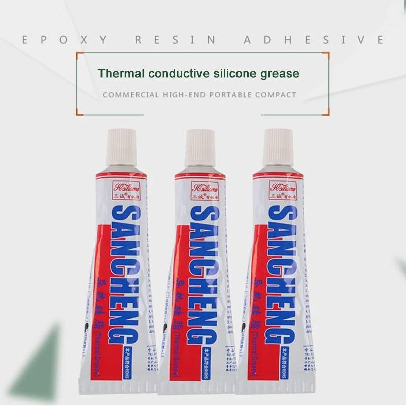 Tub de grăsime siliconică cu conductivitate ridicată Silicon termoizolant 1,7 Fl Oz Izolație, rezistent la temperaturi înalte WWO66