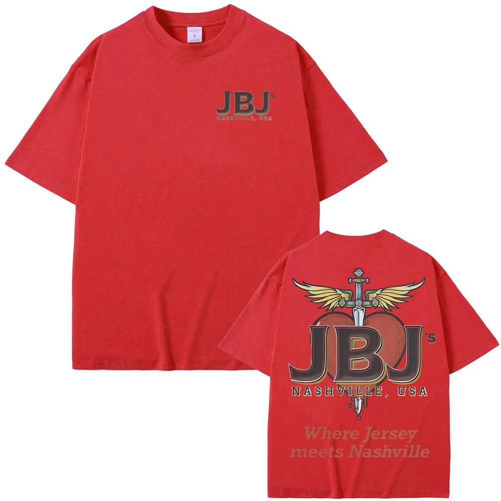 JBJ'S WHERE JERSEY MEETS NASHVILLE TEE Bon Jovi Band Summer T-shirt 100% Cotton TEES