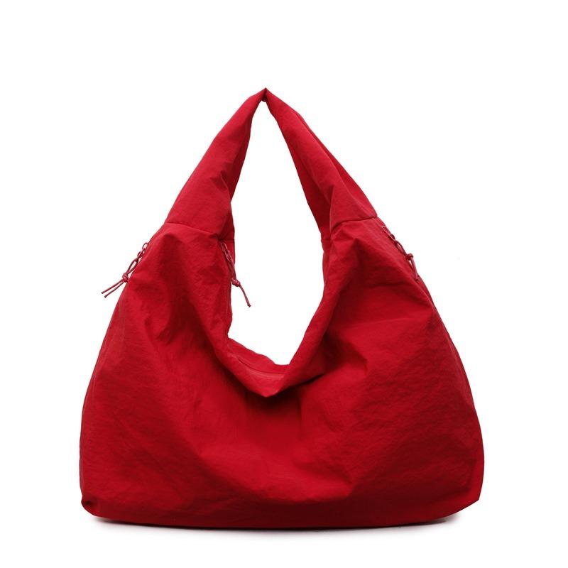 

Versatile large-capacity commuter shoulder bag women s fashion casual canvas tote bag new lazy style underarm bag червоний
