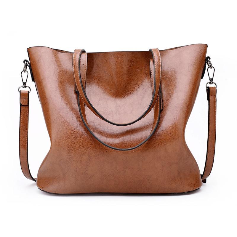 New women's bag oilskin tote bag fashionable women's large bag single shoulder crossbody women's bag