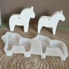 Horse Mold Horse Candle Molds Silicone Easy Release Polymer Plaster Paste Craft Moulds For Pendant Cement Gypsum Decoration