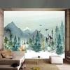 Nordic 3D Wall Mural Hand Painted Woods Valley Cartoon Fox Wallpaper Children's Room Background Wall Decor Papel De Parede 3 D
