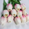 6 teile/los Künstliche Blumen Bouquet Mini Tulpe Hochzeit Braut Brautjungfer Hortensien Floral Party Decor