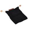 Collapsible Foraging Bag Leather Trim Outdoor Pouch Bag Portable Foraging Pouch  Mushroom Foraging