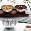 Luxury Wooden Snack Dish with Stainless Steel Bowl