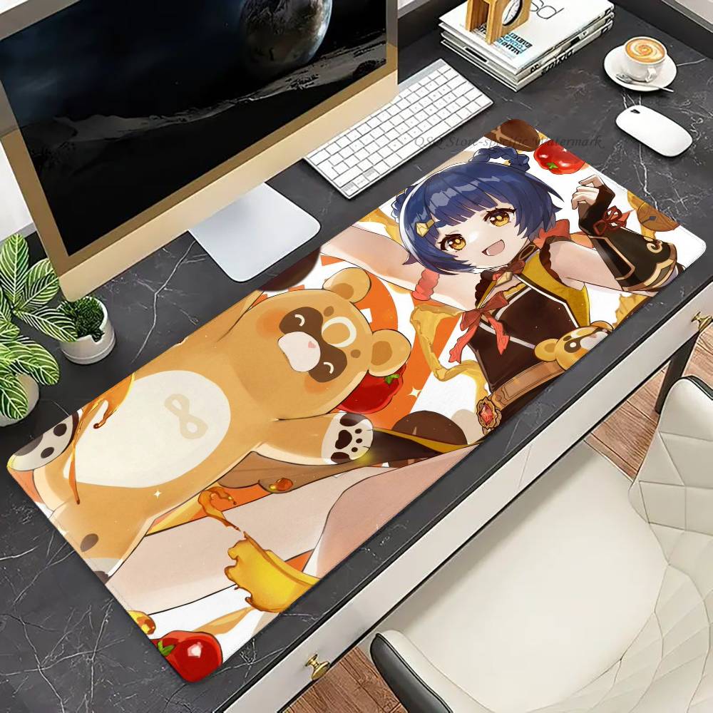 Mao Xiangling Anime Genshin I-Impact Game Mousepad Non-slip Suitable For Office Computers Laptops E-sports Game Desk Mats XXL K