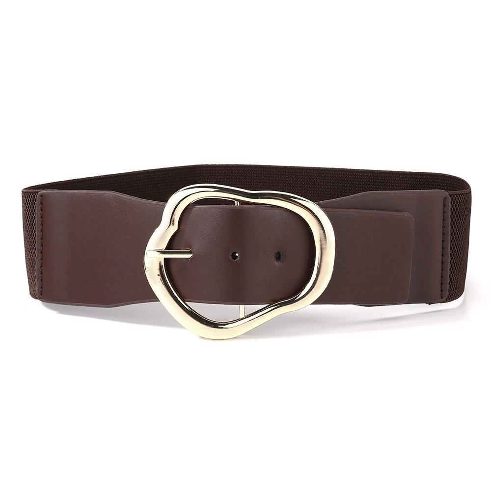 Elastic Elastic Waistband European Style Vintage Strap Fashion Waistband Women Fashion кофейный