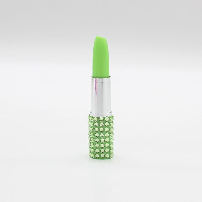 Korean-Style Rhinestone Lipstick Ballpoint Pen & Lip Balm Gift