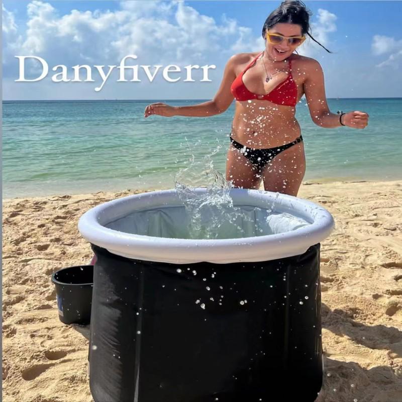 Portable Foldable Ice Bath Tub for Adults - Inflatable, Compact, Athletes Chill