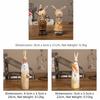 Cartoon Cute Design Easter Bunny Bank Resin Pastoral Style Cute Rabbit Statue Novelty Funny Desktop Decor Collectible