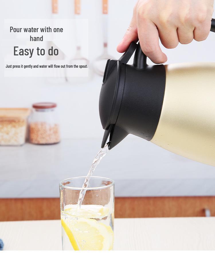 304 Stainless Steel Insulated Teapot Thermos Flask, Large Capacity 24-Hour Hot Water Bottle