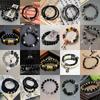 [Mo Chuan] Volcanic Stone Pixiu 18 Seed Coiled Dragon Mantra Beaded Bracelet Black Bracelet