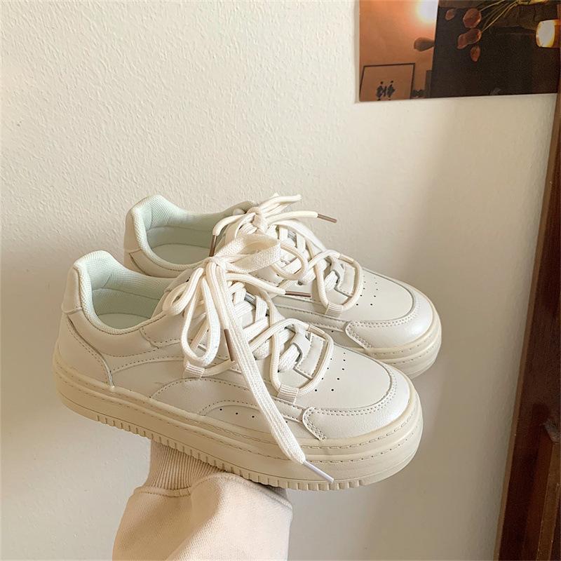 New spring and summer breathable casual sports shoes sub-models thick baseplate shoes 35