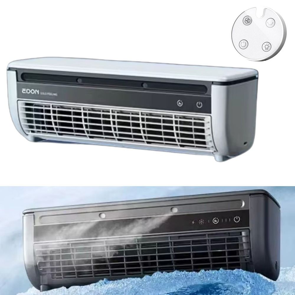 Leafless Design Wall-Mounted Air Cooling Fan Quick Cooling Portable Wall Ice Cooler  Bedroom