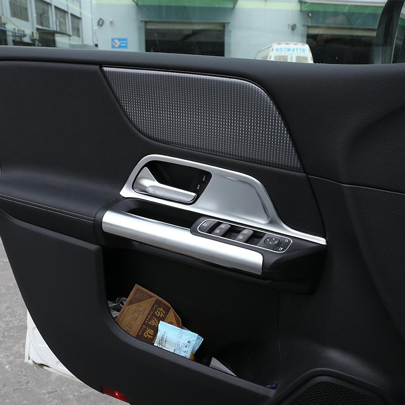 For Mercedes Benz B GLB Class W247 X247 B200 - ABS Carbon Fiber Car Inner Door Handle Cover Trim Car Accessories
