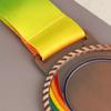 Metalen Award Medailles Met Halslint Goud Zilver Brons Stijl Voor Sport Academie Of Elke Competitie Diameter