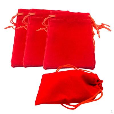 50 Stück rechteckige Samtbeutel mit Kordelzug, Hochzeitsbevorzugung/Geschenkbeutel, Schmucksack, 12,7 x 17,8 cm