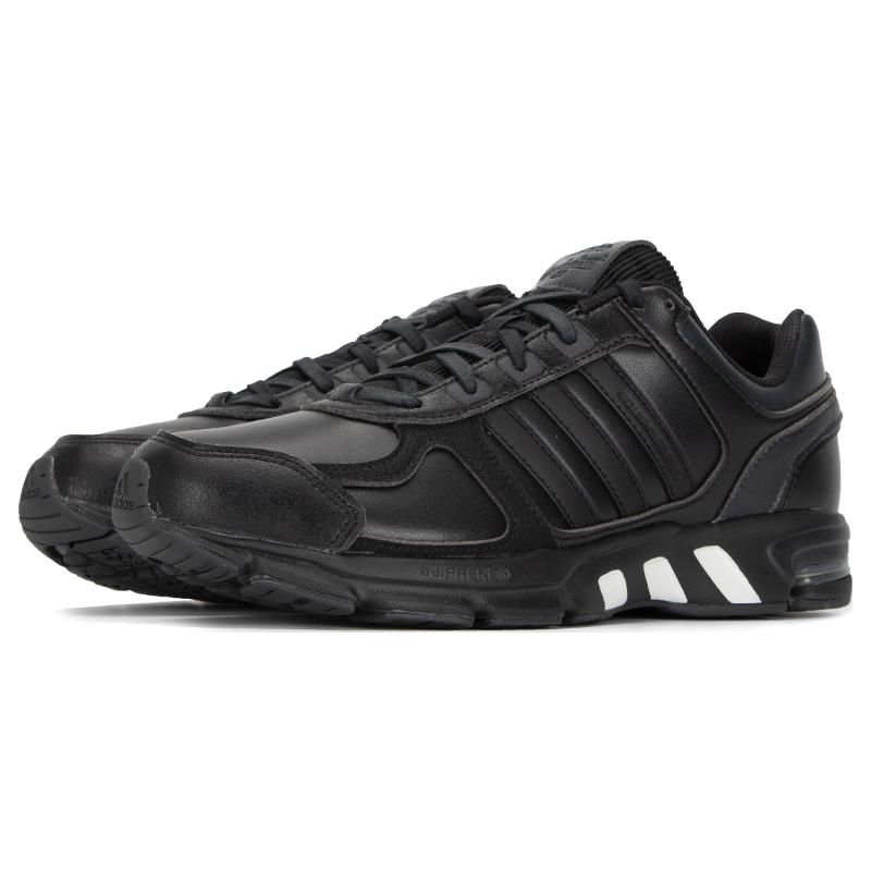 Adidas Equipment 10 Comfortable Casual Synthetic Leather Cushioning Non-Slip Wear-Resistant Low-Top Running Shoes Men Sneakers Black HQ4663