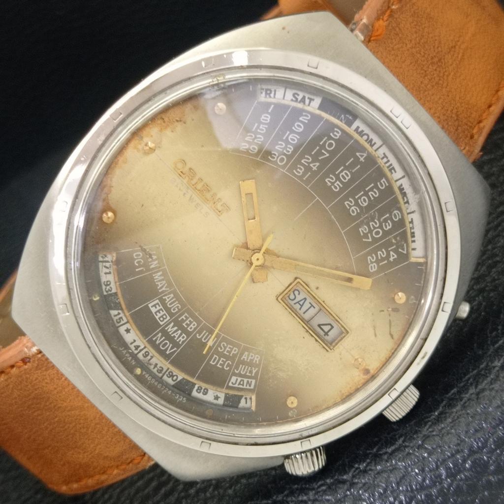 

ВИНТАЖНЫЕ АВТОМАТИЧЕСКИЕ ЧАСЫ ORIENT 100 YEARS JAPAN MENS ОРИГИНАЛЬНЫЙ ЦИФЕРБЛАТ a700169-5 R201-a700169