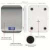 10kg 1g Portable Kitchen Scale Electric Digital Food Coffee Scale LCD Display Measuring Scale  Household Weight Measuring Tools