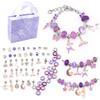 Colorful Crystal Beaded DIY Children's Bracelet Set with Unicorn Accessories