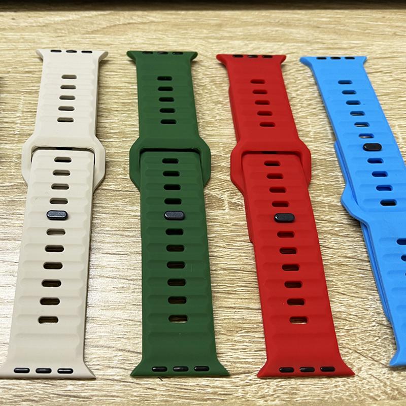 Armband für Apple Watch Band 44mm 49mm 45mm 46 42mm 40mm 41mm Sport Silikonarmband correa iwatch Serie 7 6 3 se 8 9 10 ultra 2
