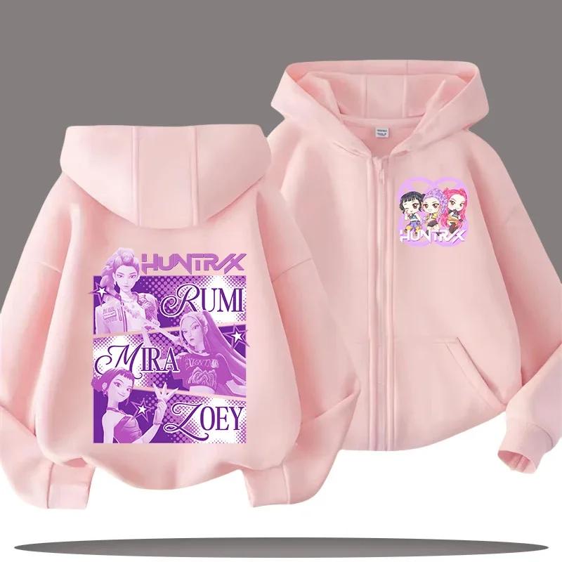 Funny Zip Up Sweatshirts Kp-op Hoodie Children Clothes Kid Girl Boy Sweatshirt Zipper Hoody Baby Casual Top