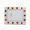 NATALINI Natalini photo twin playing cards wooden interior photo Italian-made frame, handmade, design, (clover, heart, diamond, spade), decoration,