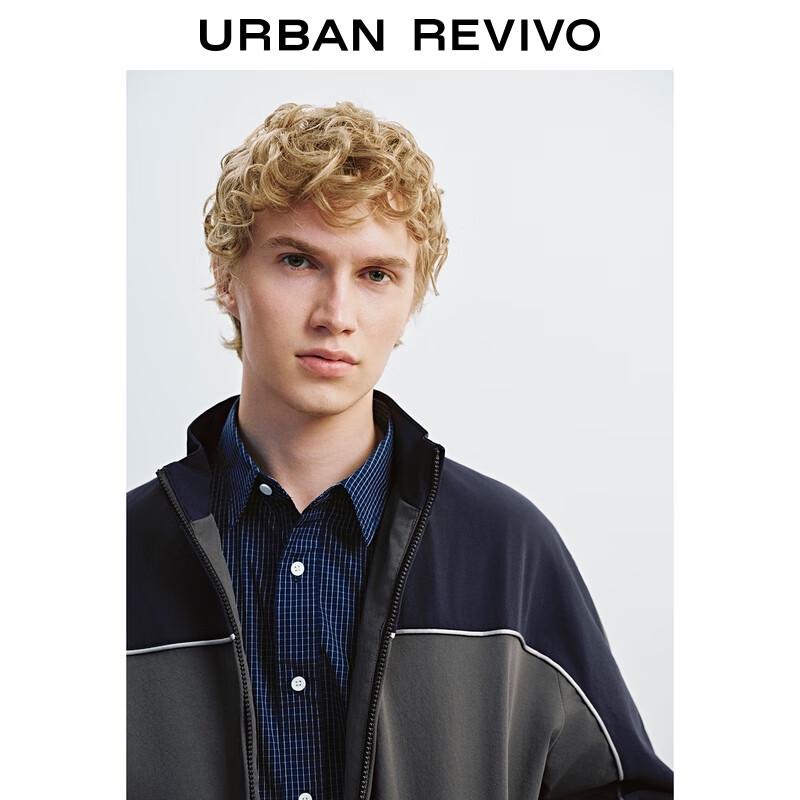 UR Herren Sportliche Colorblock Oversized Jacke