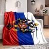 1Pc Russian Imperial Flag Blanket Soft And Comfortable Casual Warm Camping Travel Christmas Halloween Xmas Gift M928745