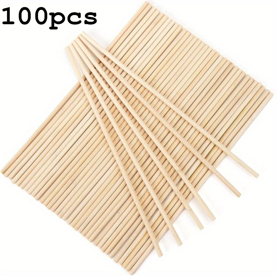 40-100pcs Wooden Dowel Rods 12 Inch Wood Sticks for Crafts, Precut Wooden Rod Sticks Wood Dowels for Craft and DIY Projects