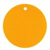 Tapis isolant rond en silicone 18 cm antidérapant résistant à la chaleur anti-brûlure nid d'abeille tapis pour micro-ondes porte-casserole épaisseur dessous de verre