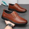Star-headed woodpecker men's shoes new leather shoes men's breathable casual shoes men's 2025 leather shoes