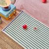 Bedroom Carpet Bedside Long Strip Floor Mat Girls Room Striped Foot Mats Soft Fluffy Imitation Cashmere Rug Home Decoration Rugs