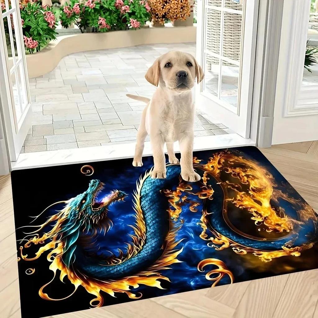 1PC Welcome Charactor Door Mats Kitchen Rugs Non-Slip Design Bathroom Rugs Bath Mat Carpet for Living Room Sink Laundry Decor