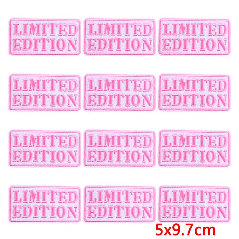 10Pcs/Lot Wholesale Fashion Cartoon Patch Iron On Patches On Clothes Letters Embroidered Patches For Clothing Applique Stickers