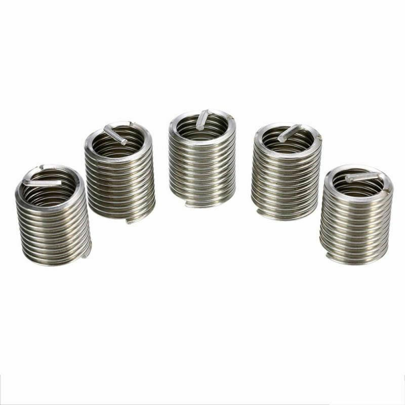 ערכת תיקון חוטי Helicoil מושחל מחדש 140 יחידות סט עם קופסא M3-M12