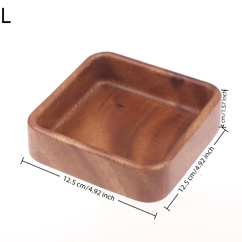Holzsalatschüssel Vielseitig Stilvoll Obst Snack Servierteller Schüssel Für Zuhause Küche Picknicks Partys Versammlungen im Freien